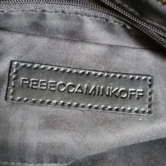 Rebecca Minkoff Bag Regan Black Pebbled Leather Shoulder Crossbody WOMEN'S WOMAN - Picture 12 of 15